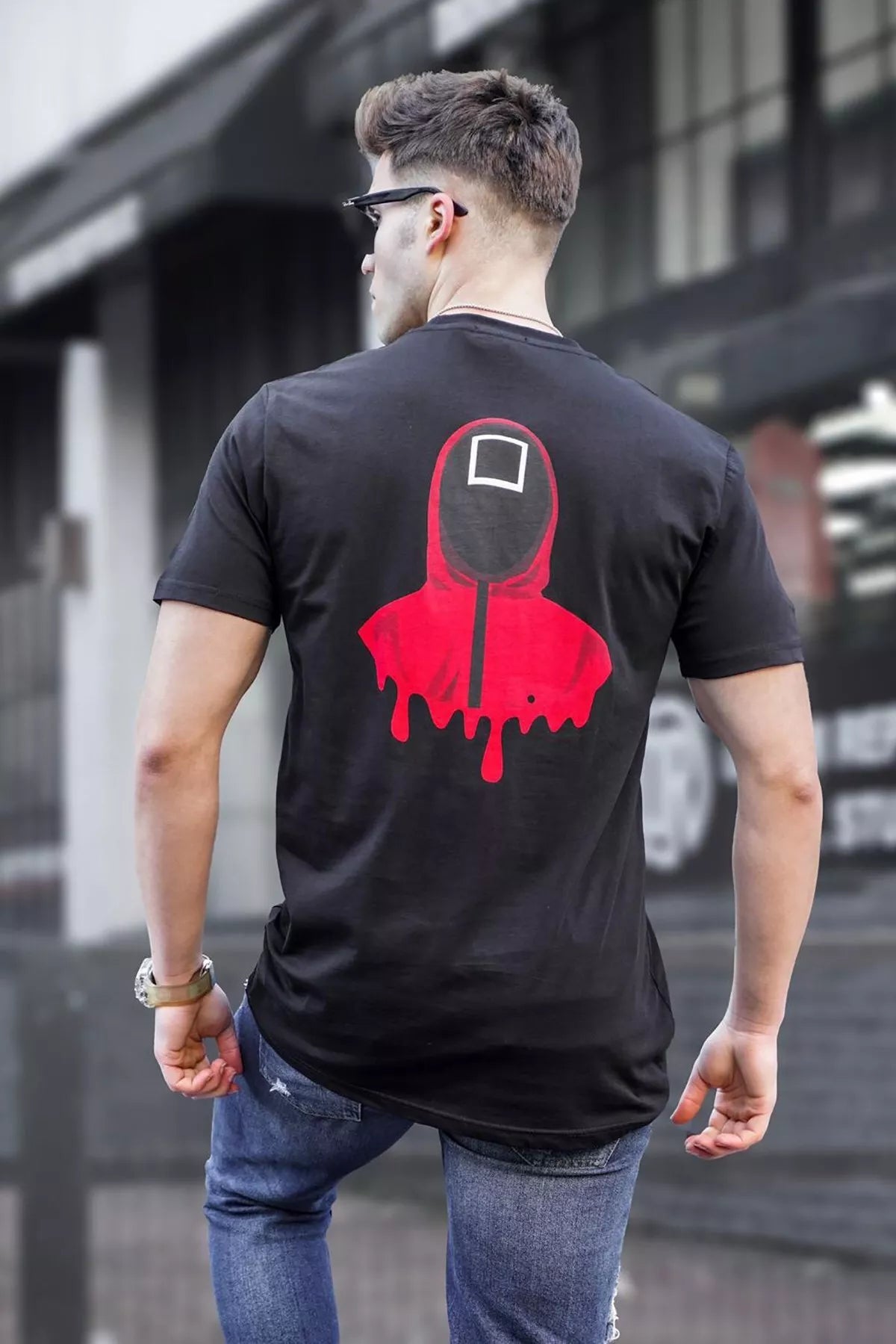 Men's black T-shirt Game