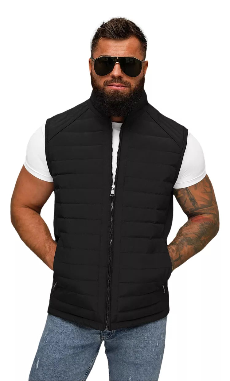 Men's black vest Edoar