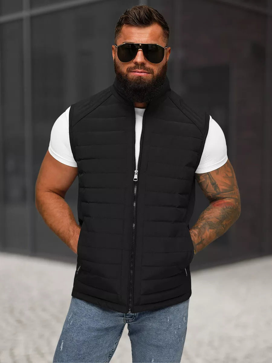 Men's black vest Edoar