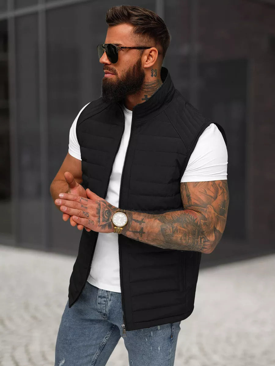 Men's black vest Edoar