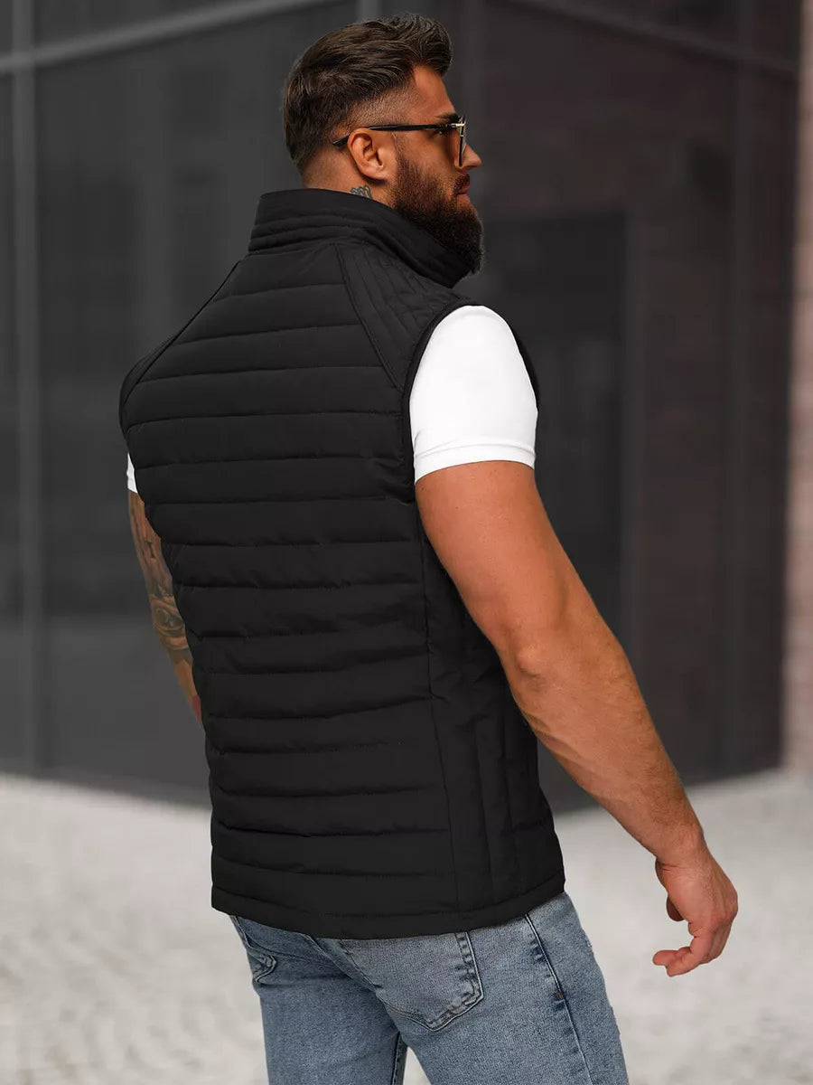 Men's black vest Edoar