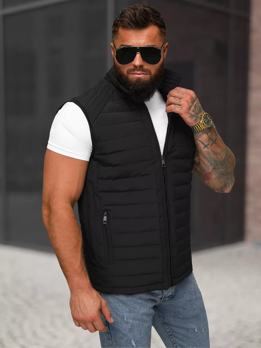Men's black vest Edoar
