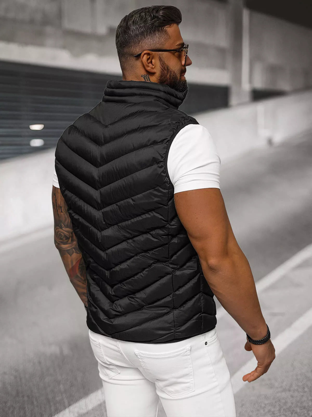 Men's black vest Lite
