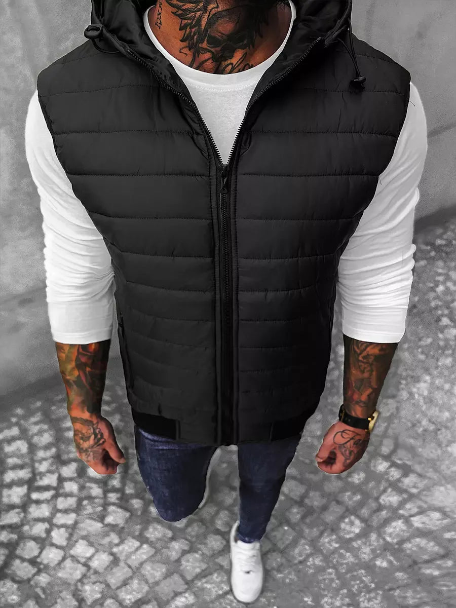 Men's black vest Minel