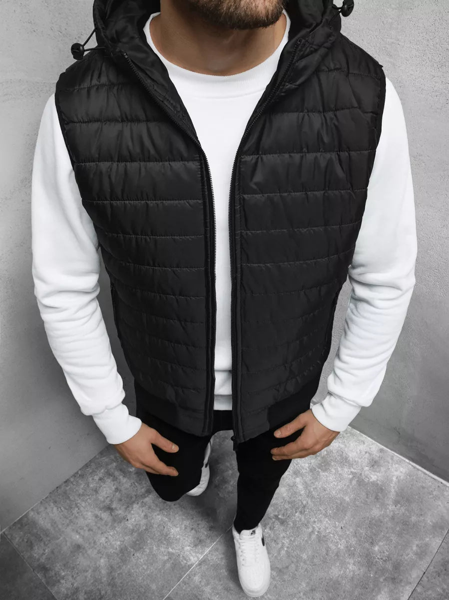 Men's black vest Minel