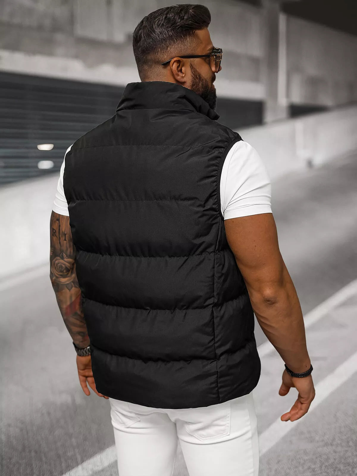 Men's black vest Stog