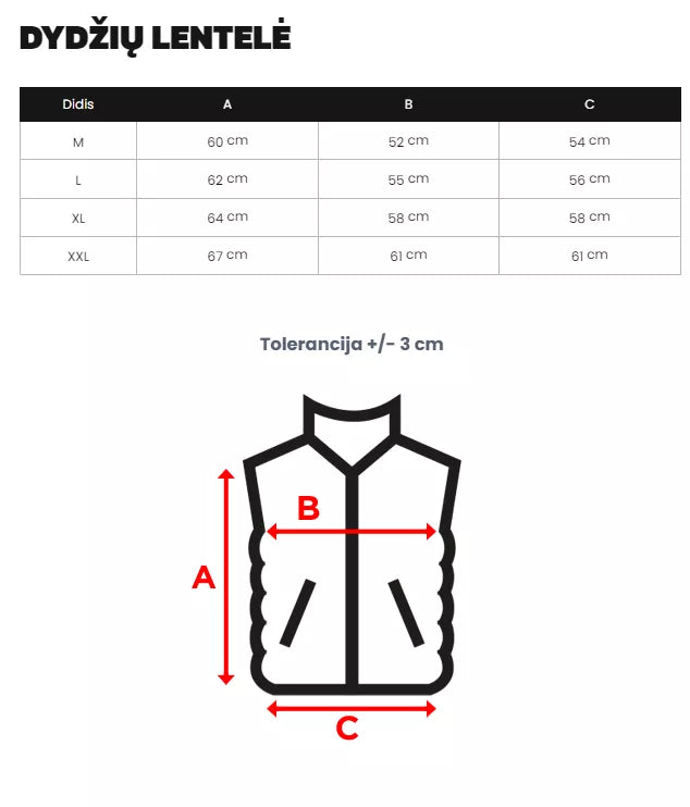 Men's black vest Stog