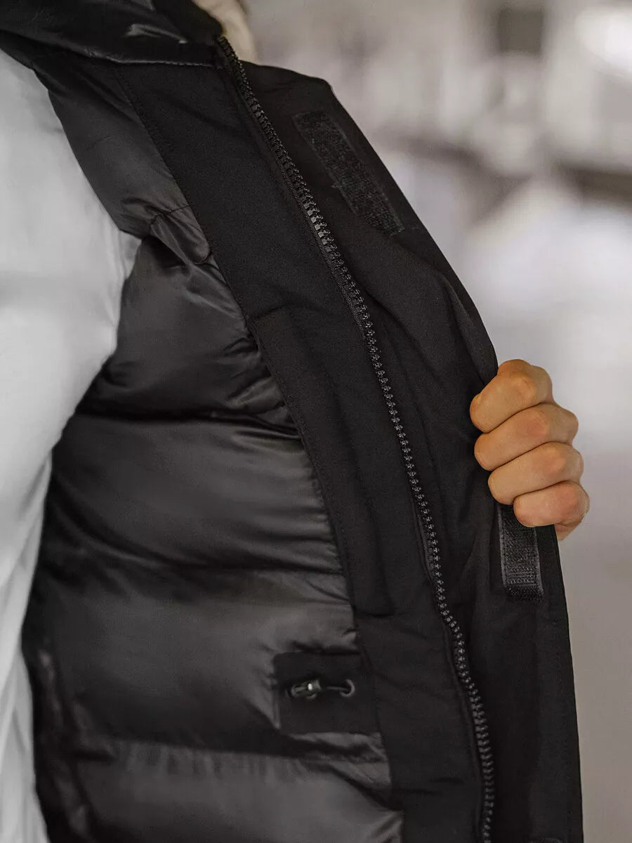 Black men's winter jacket Anton