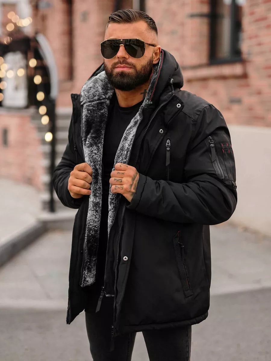 Men's black winter jacket Max