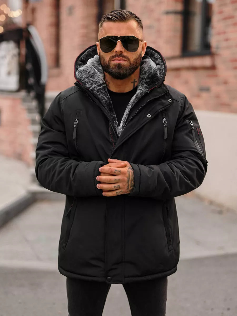Men's black winter jacket Max