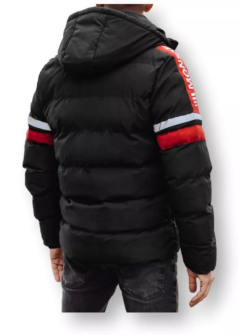 Men's black winter jacket Race