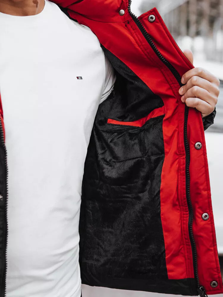 Men's black winter jacket Race