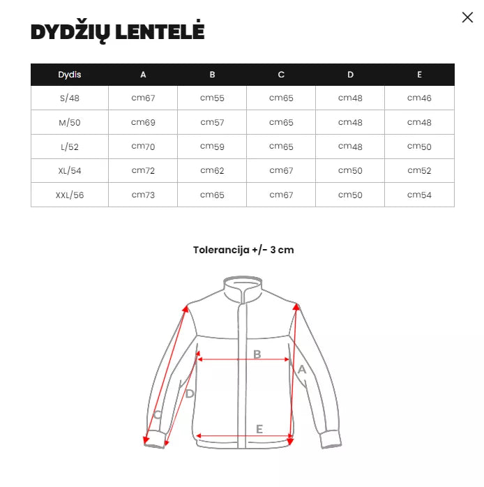 Men's black winter jacket Star