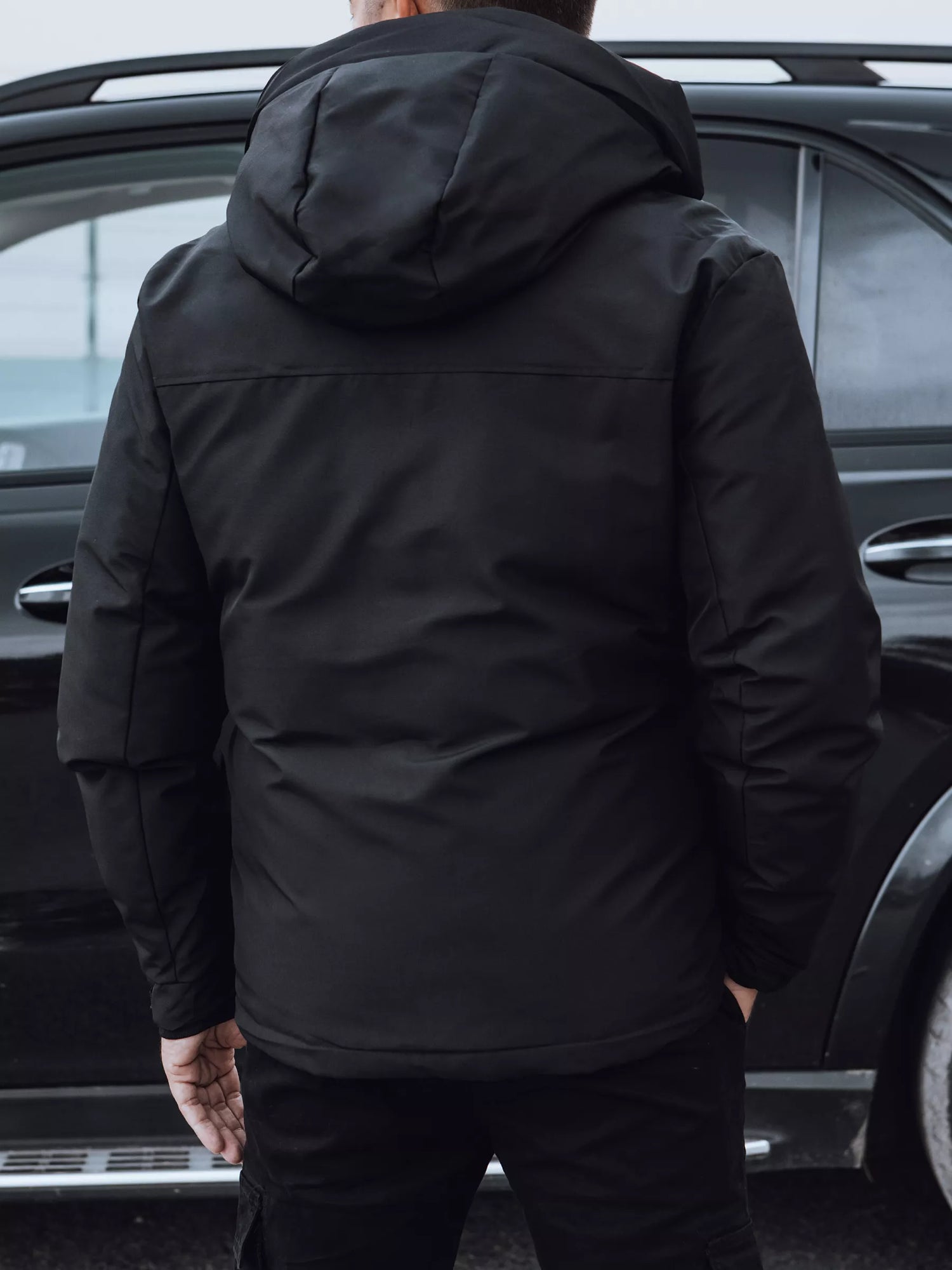 Men's black winter jacket Teo