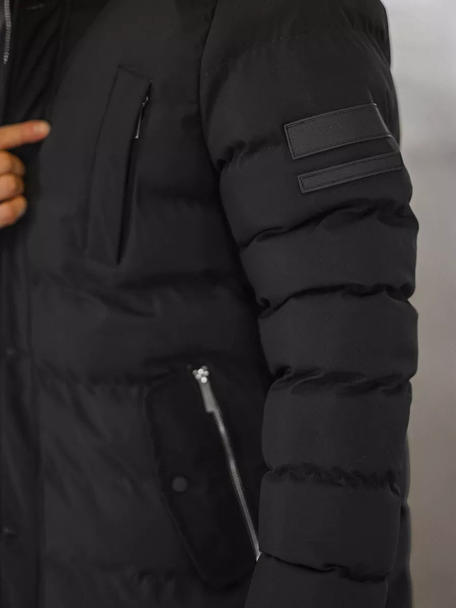 Black winter men's jacket Tulen