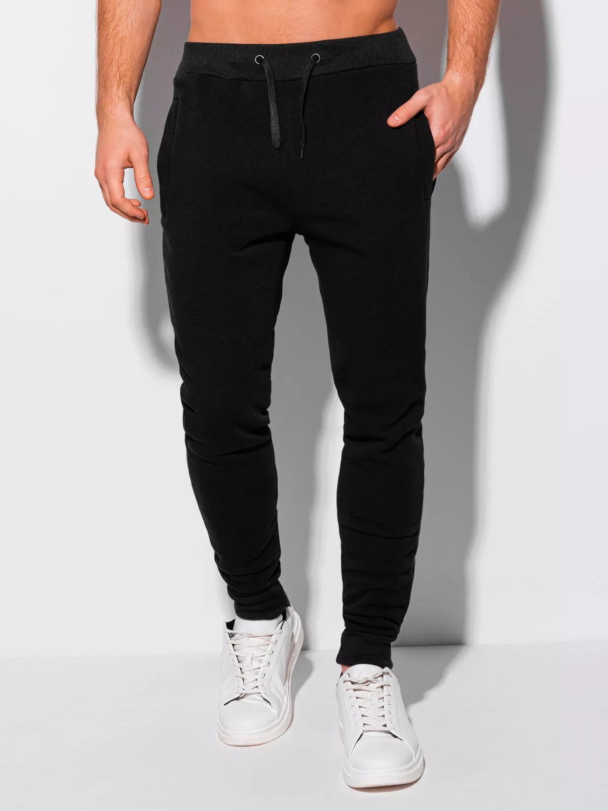 Men's black casual pants Roby