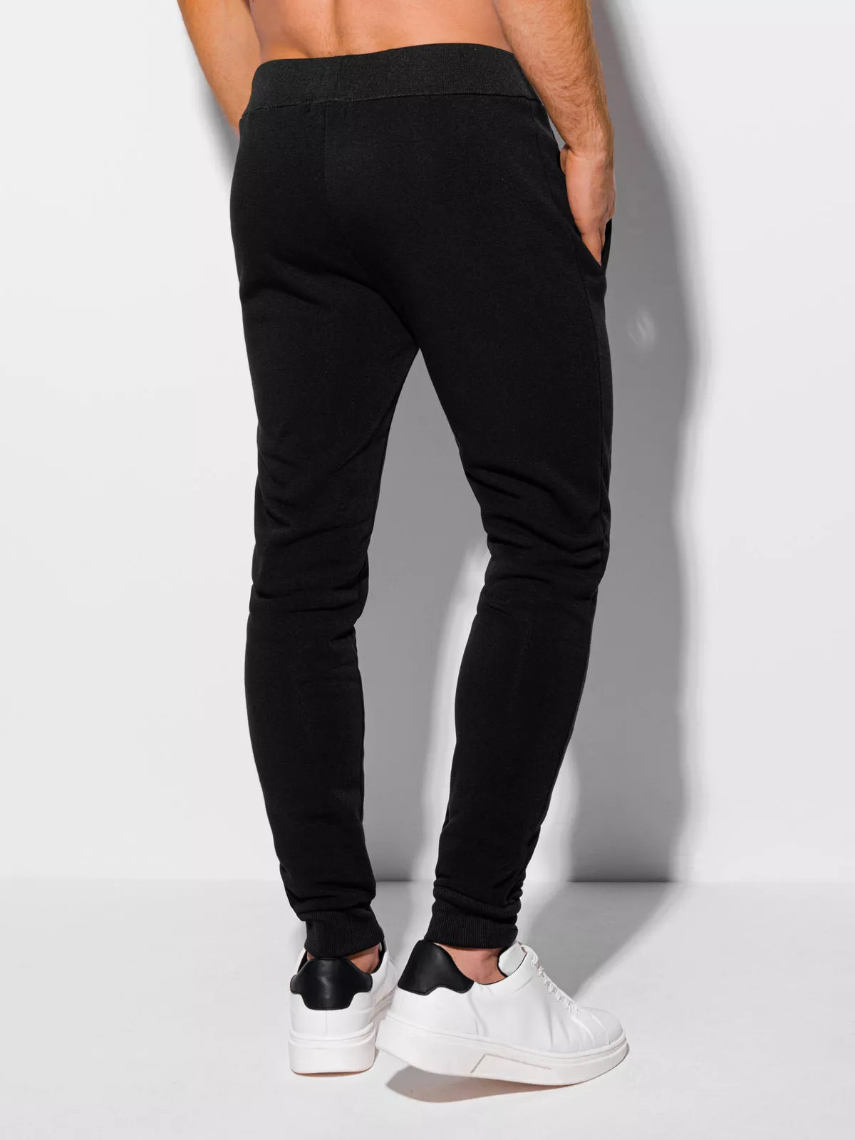 Men's black casual pants Roby