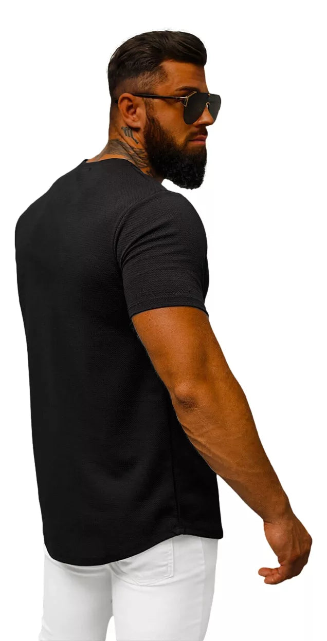 Men's black and white T-shirt Icon