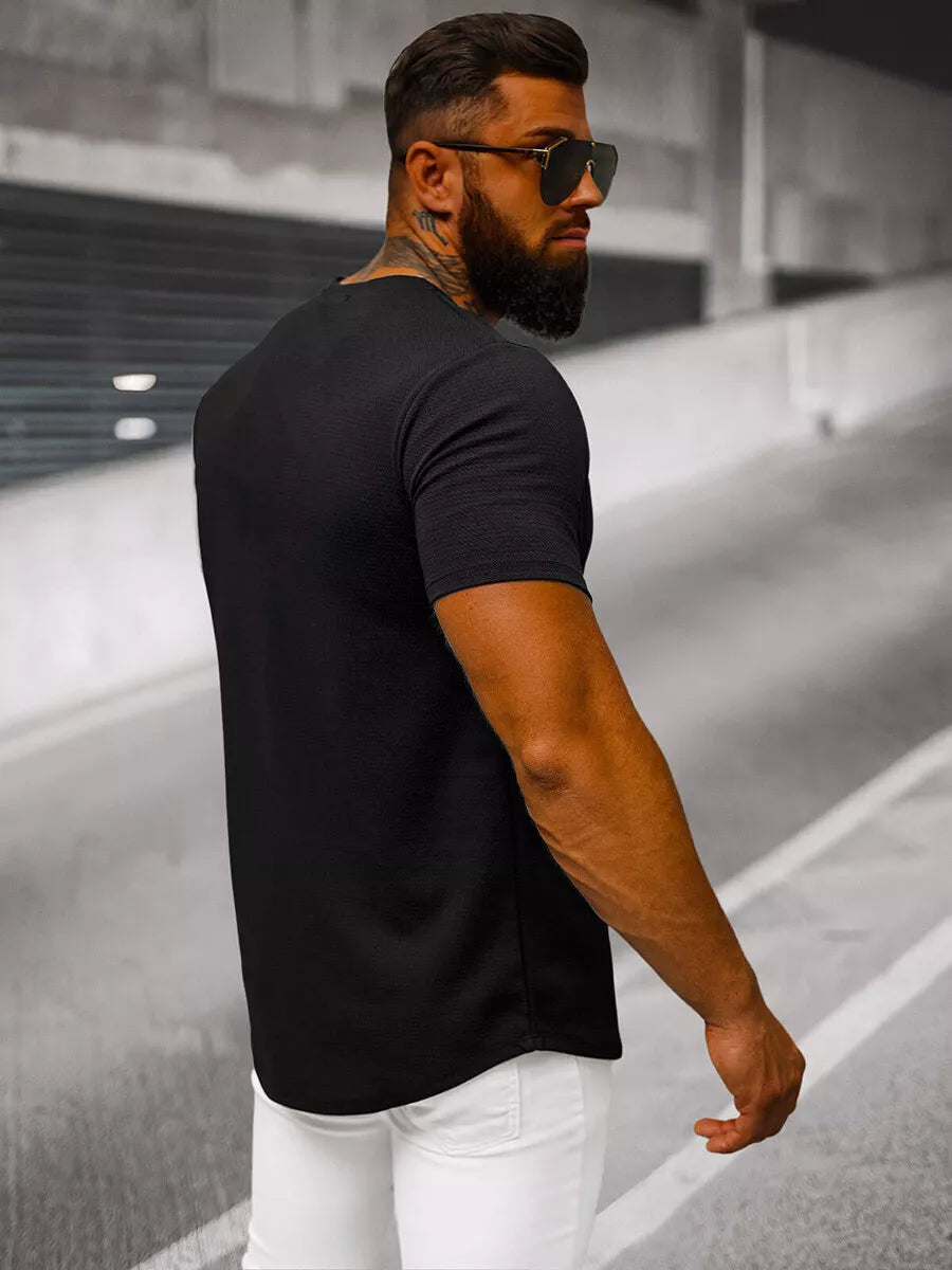 Men's black and white T-shirt Icon