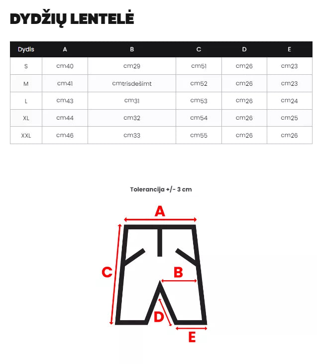 Men's black shorts Nica