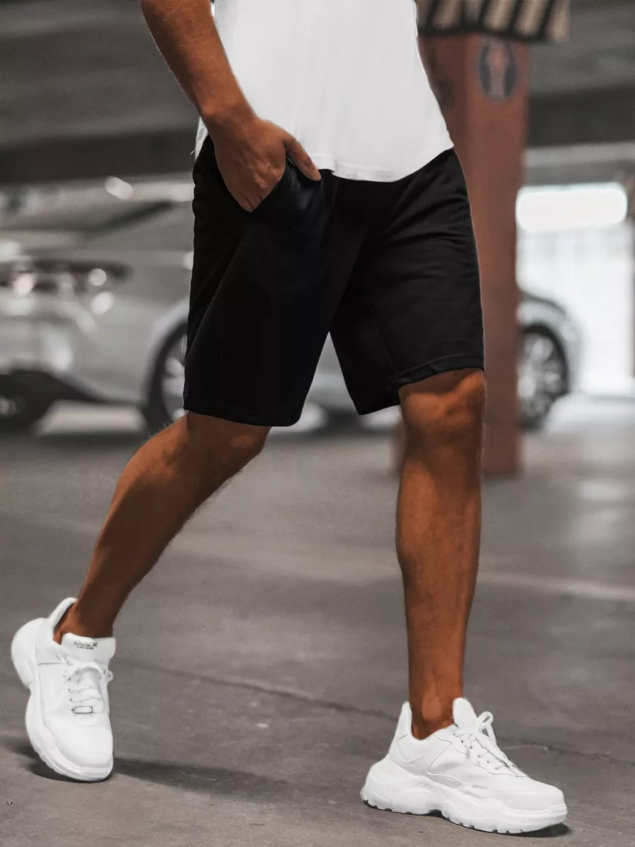 Black men's sports shorts Saravi