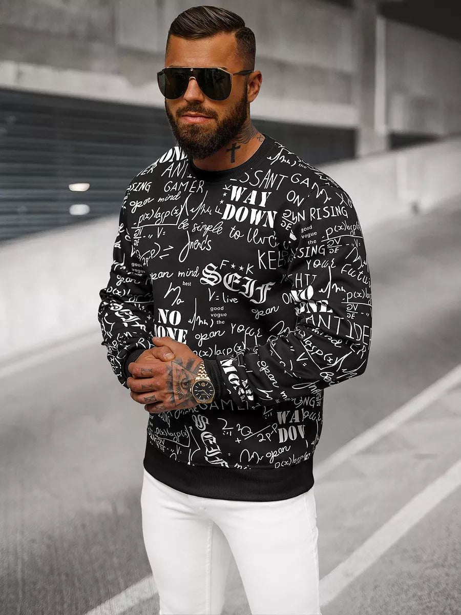 Men's black sweatshirt with Gamer print