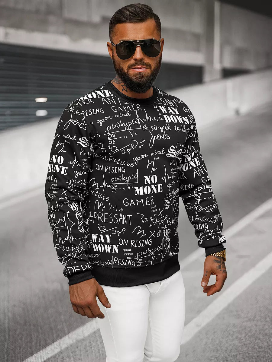 Men's black sweatshirt with Gamer print