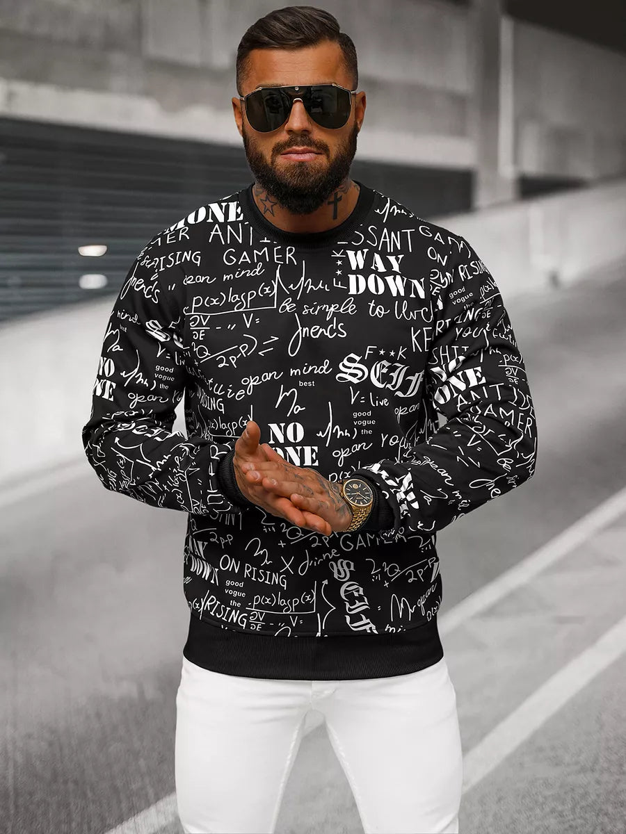 Men's black sweatshirt with Gamer print
