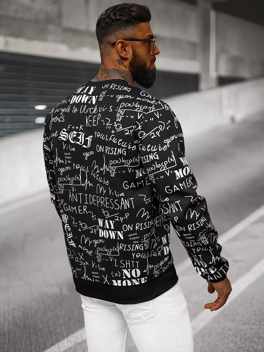 Men's black sweatshirt with Gamer print