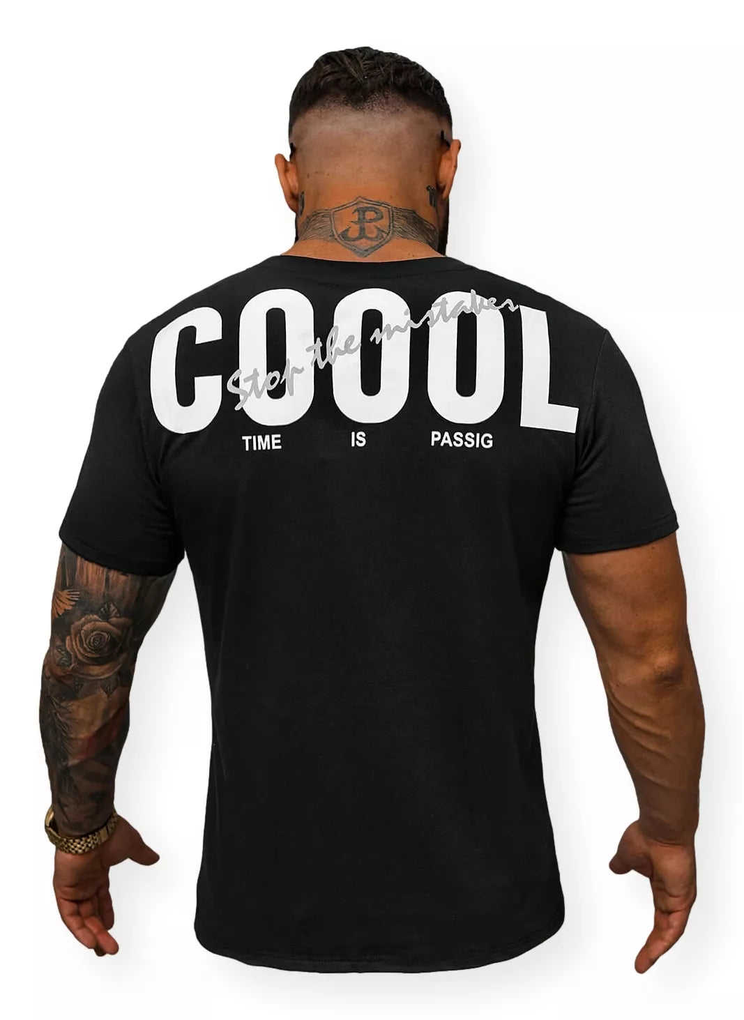 Men's black T-shirt Coool