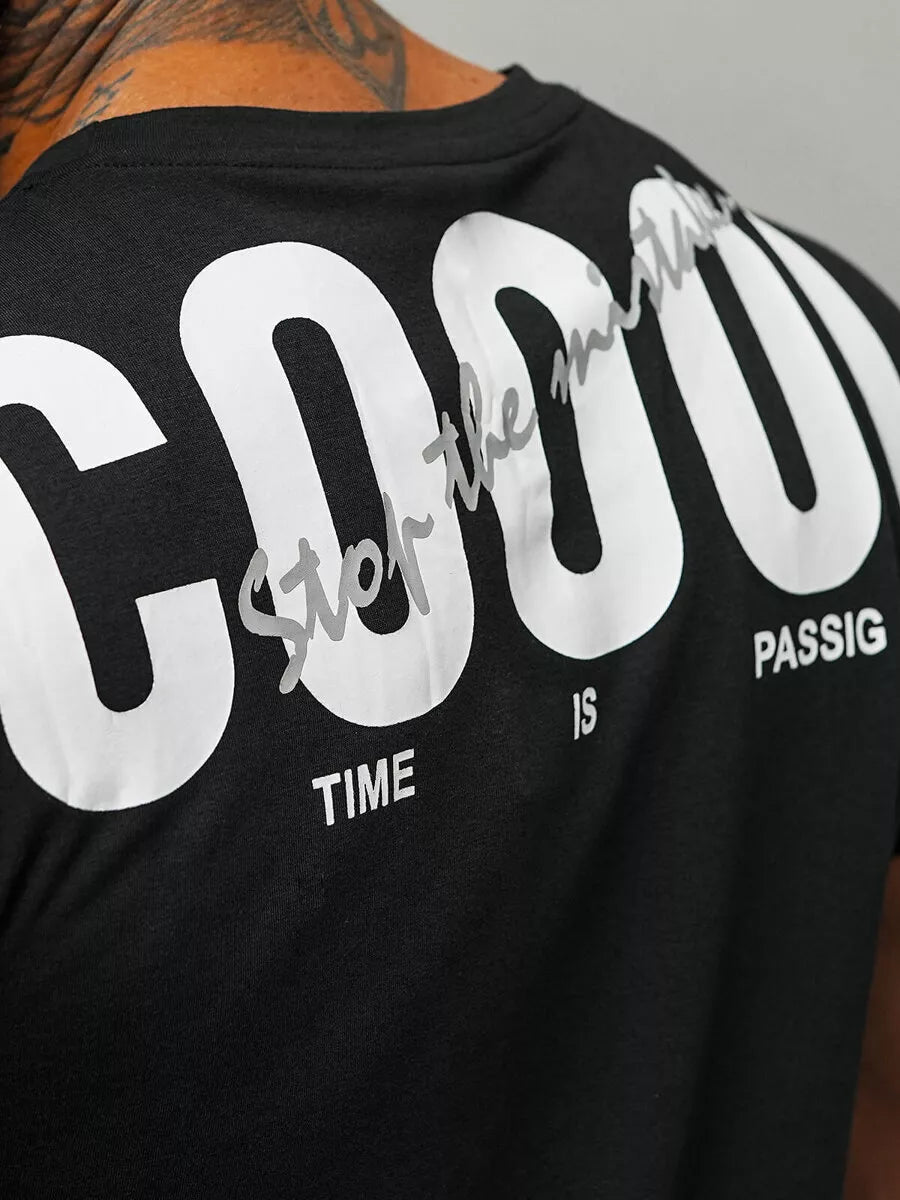 Men's black T-shirt Coool