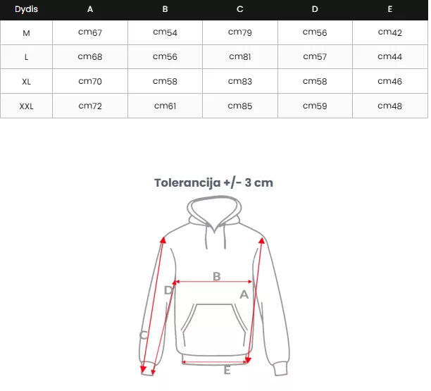 Men's black hoodie Aiden