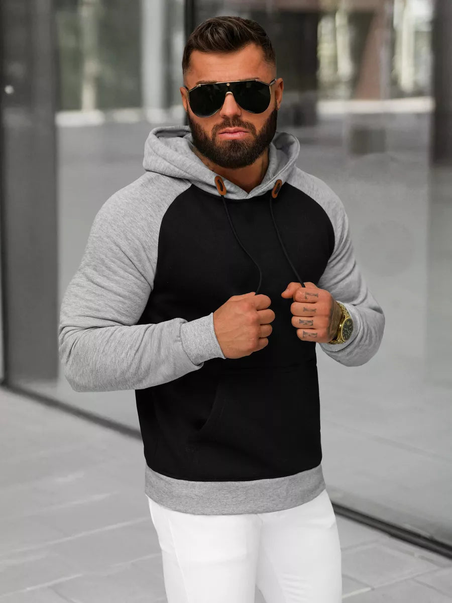 Men's black hoodie Aiden