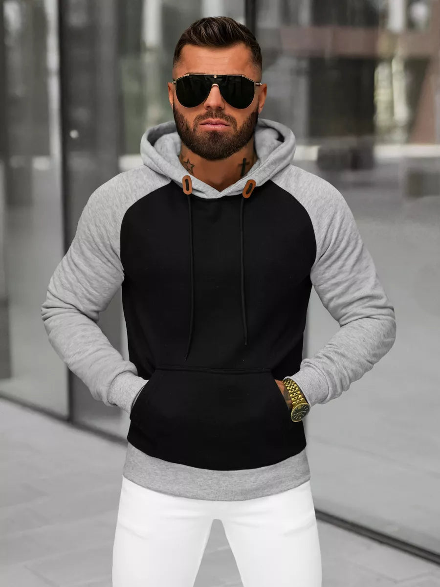 Men's black hoodie Aiden