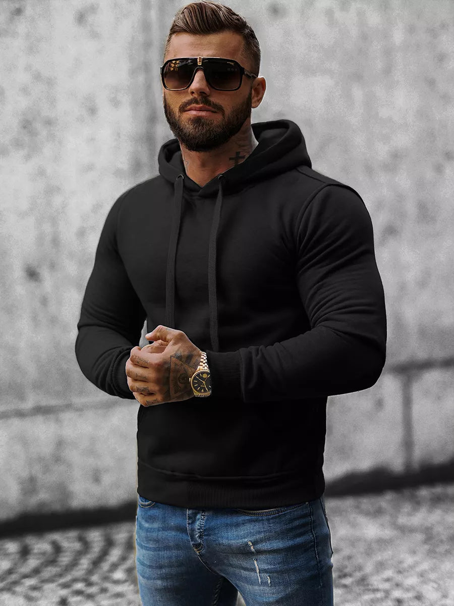 Black men's hoodie Kiko