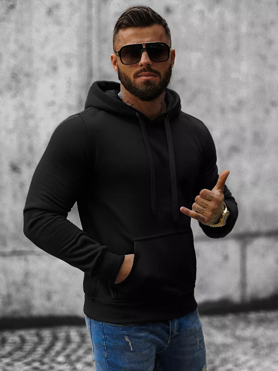 Black men's hoodie Kiko