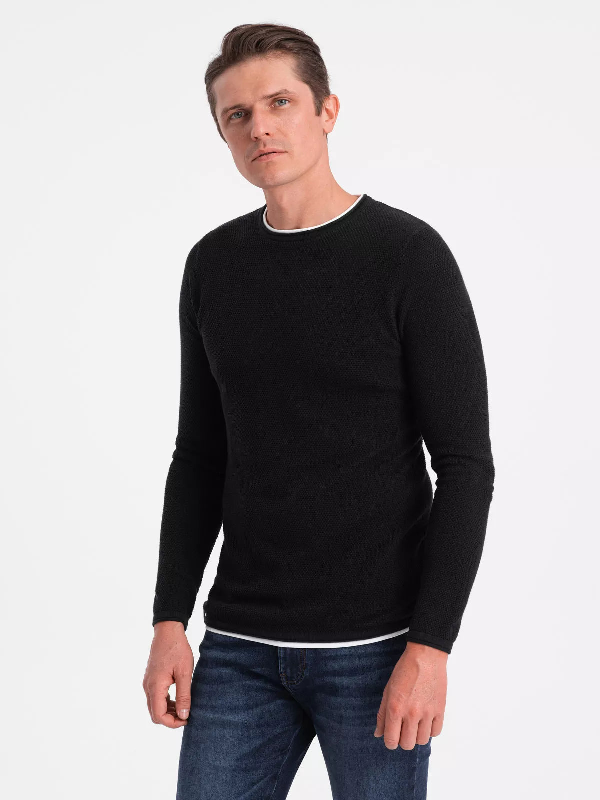 Men's black sweater Finn