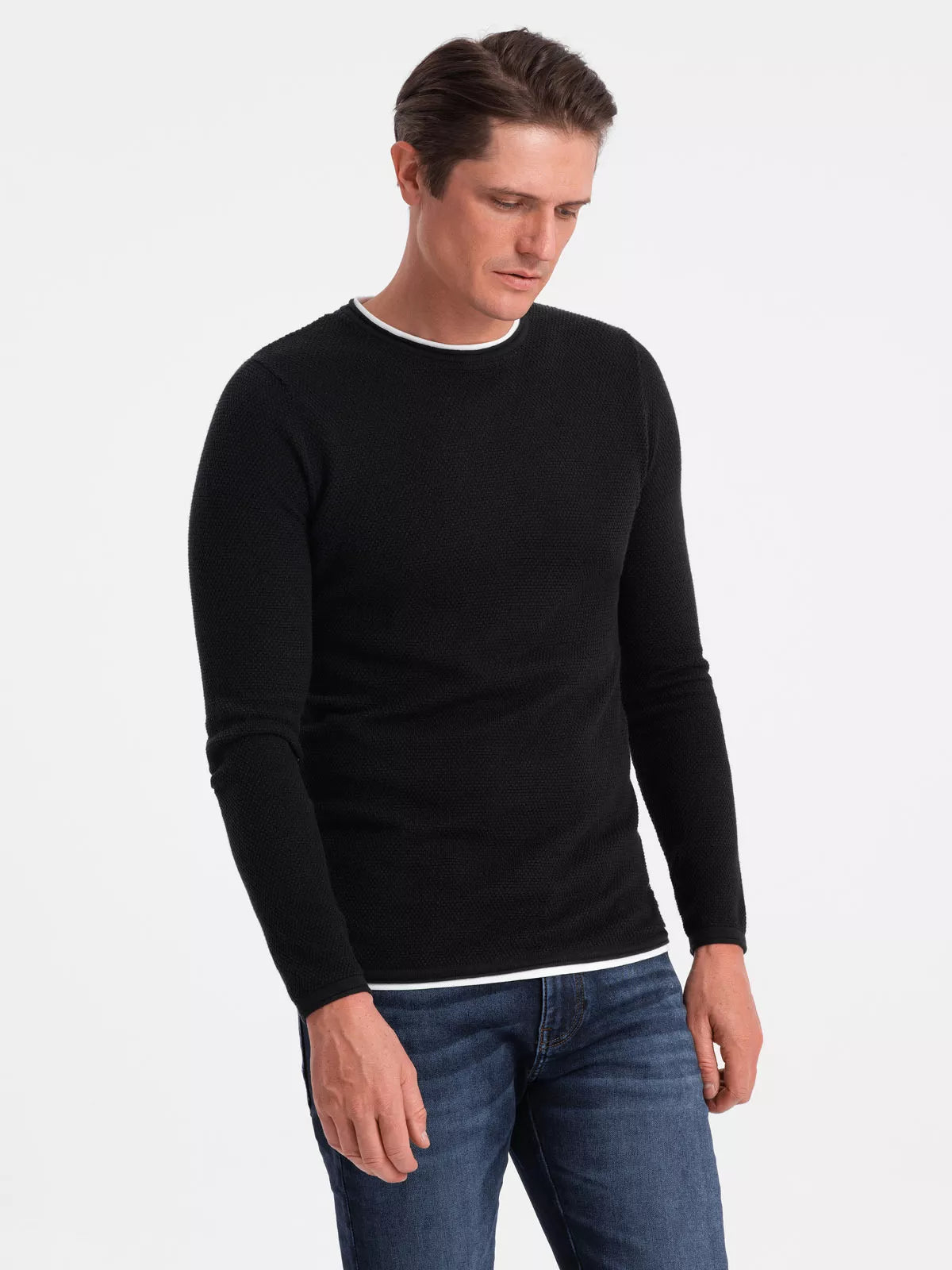 Men's black sweater Finn