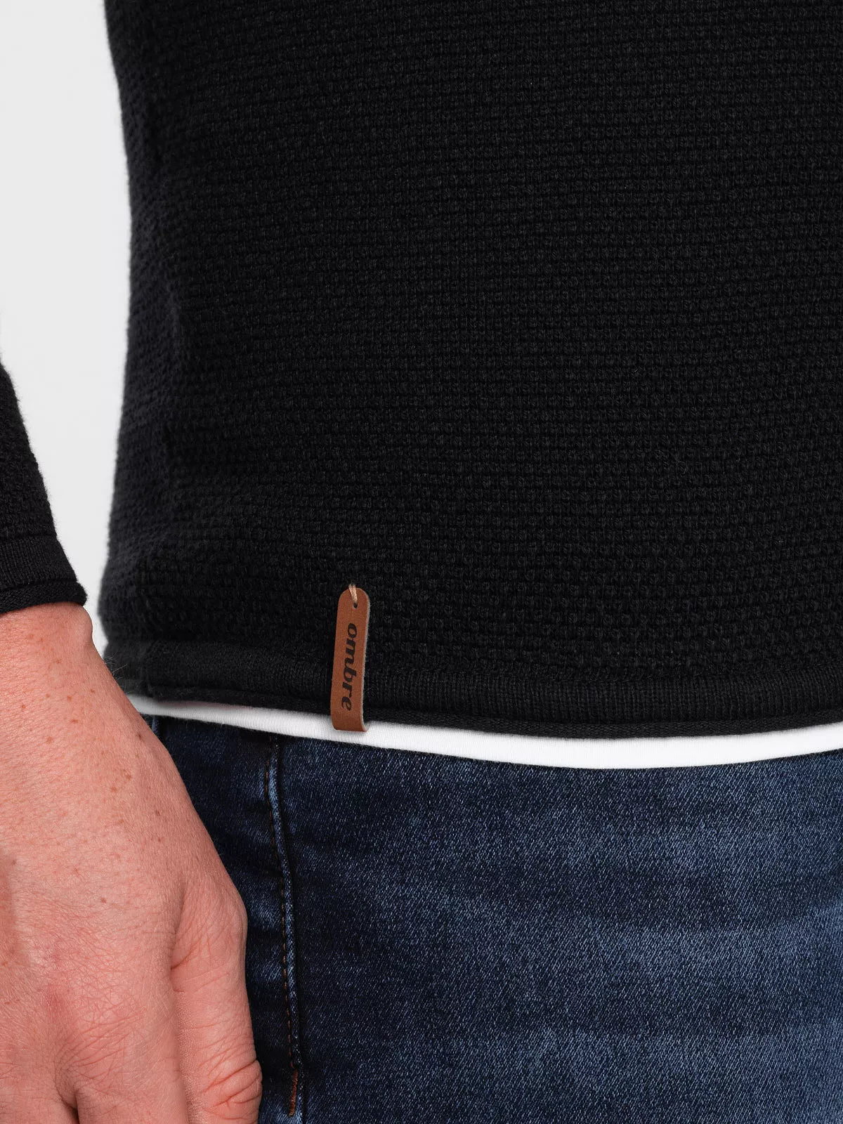 Men's black sweater Finn