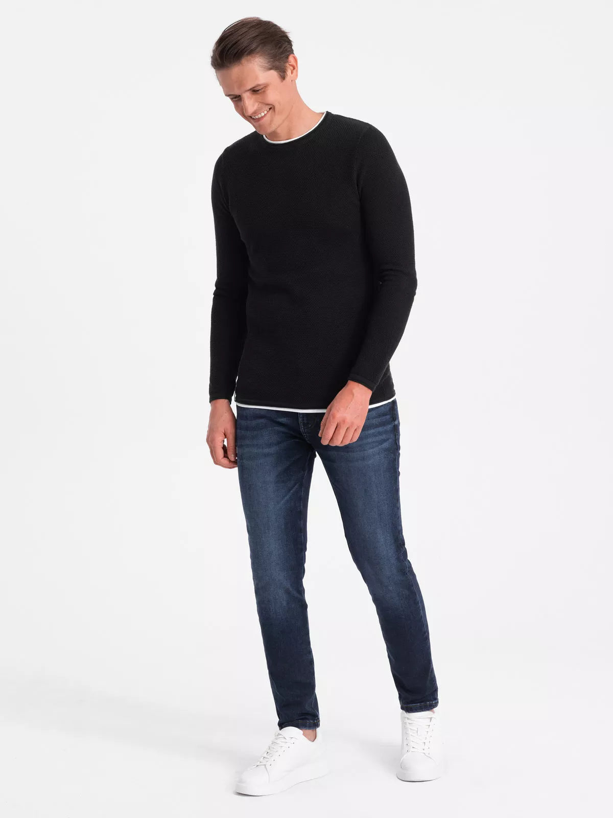 Men's black sweater Finn