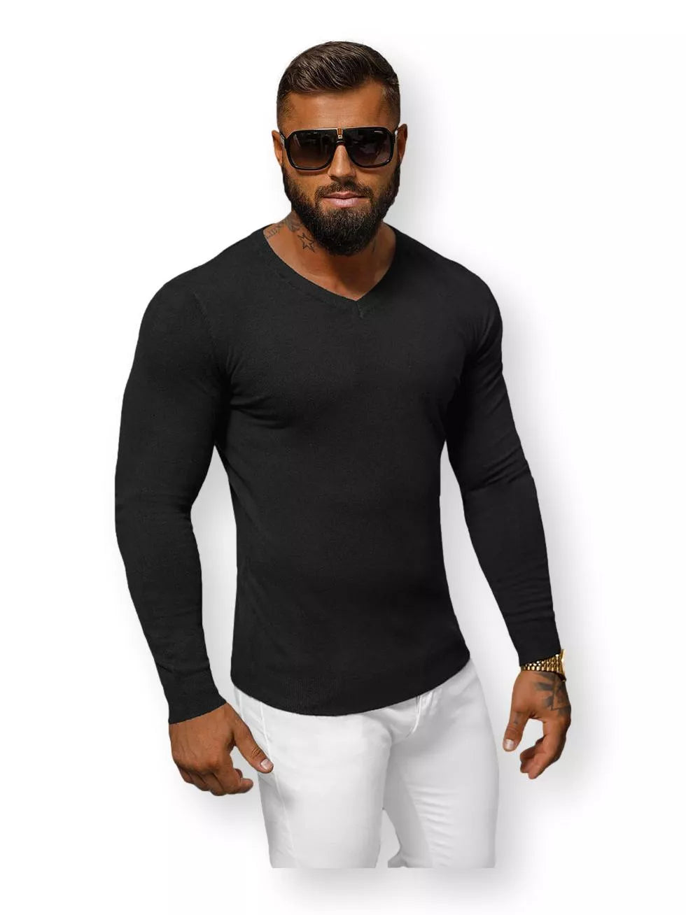 Black men's sweater Gozil