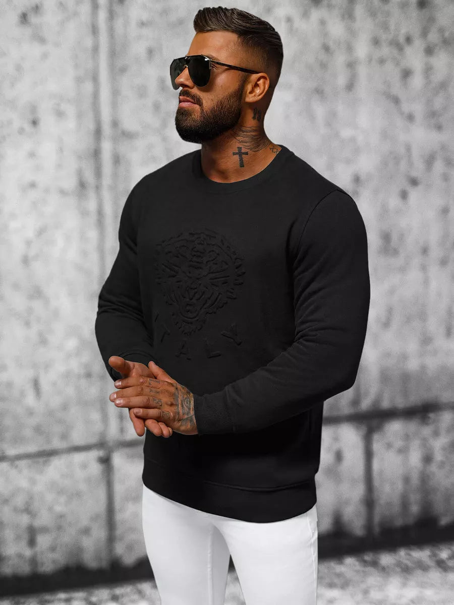 Men's black sweater Italy