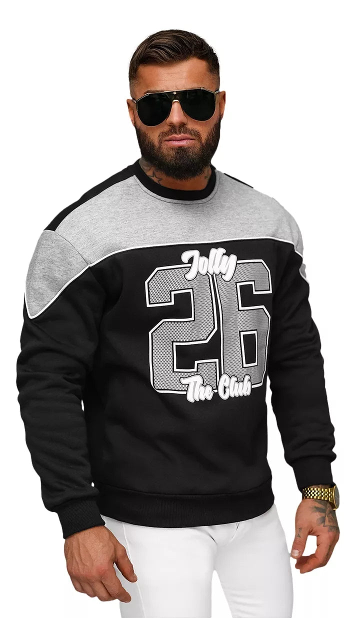 Men's black sweater Jolly