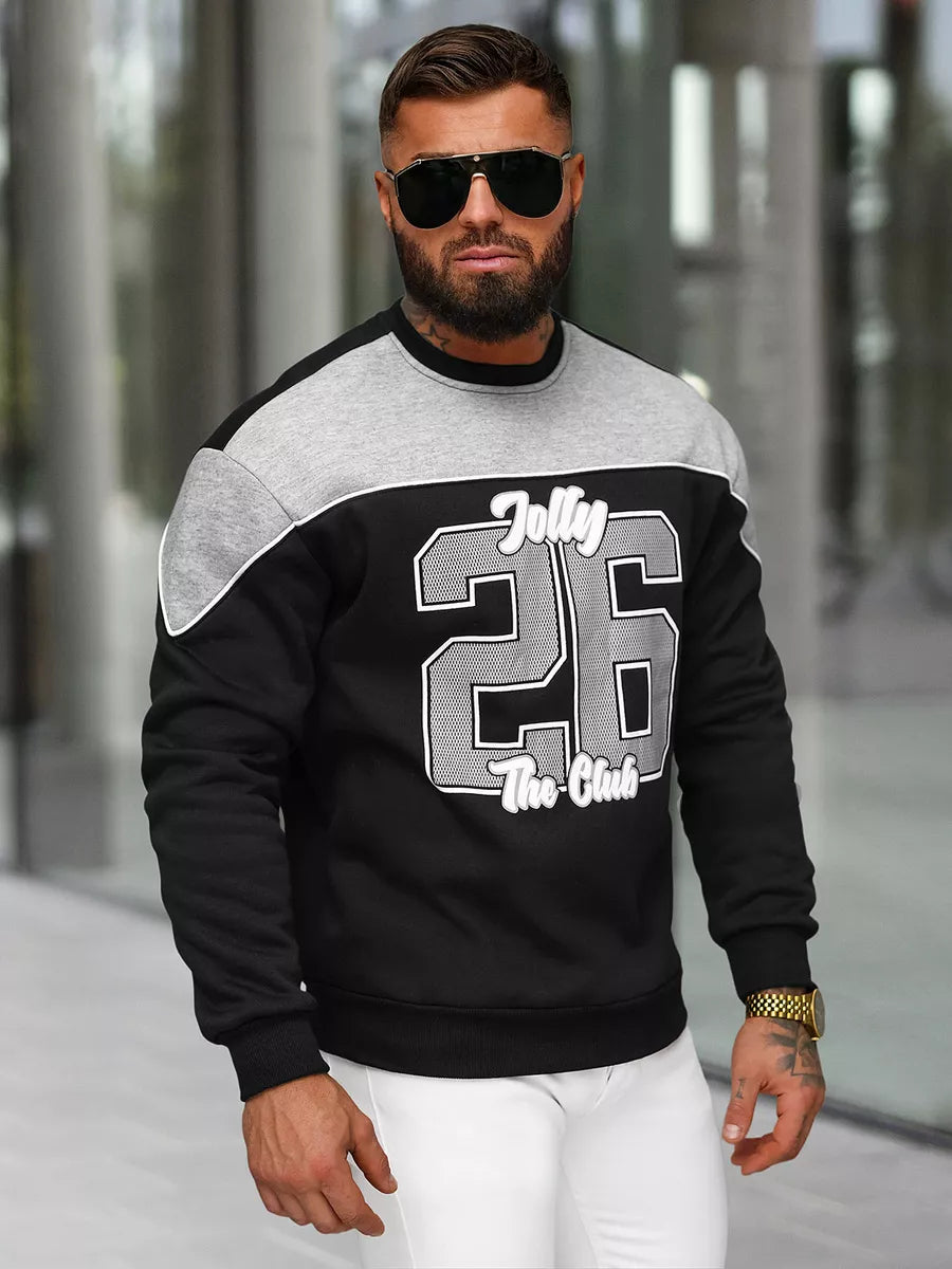 Men's black sweater Jolly