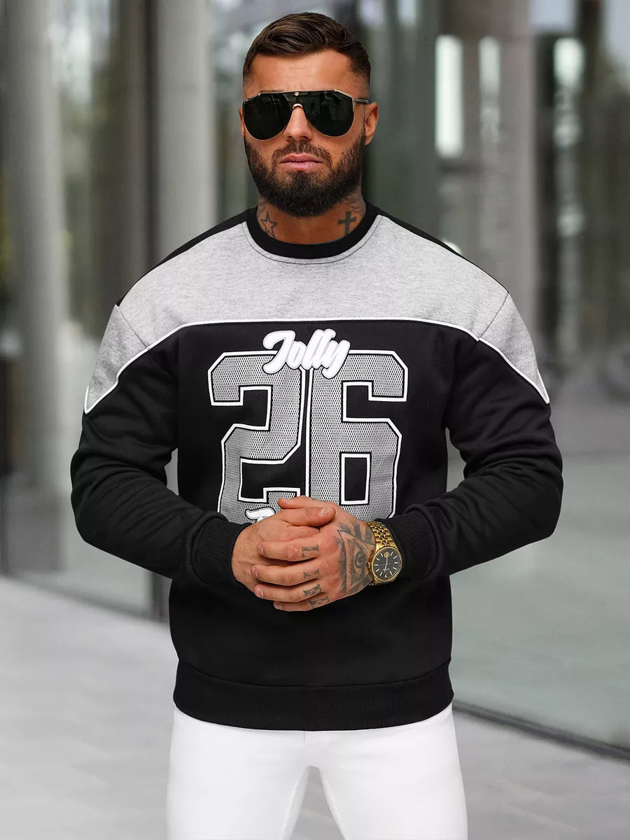 Men's black sweater Jolly
