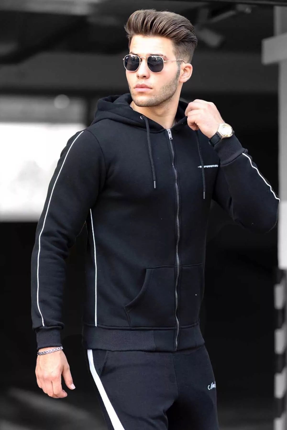 Black men's sweater Mady