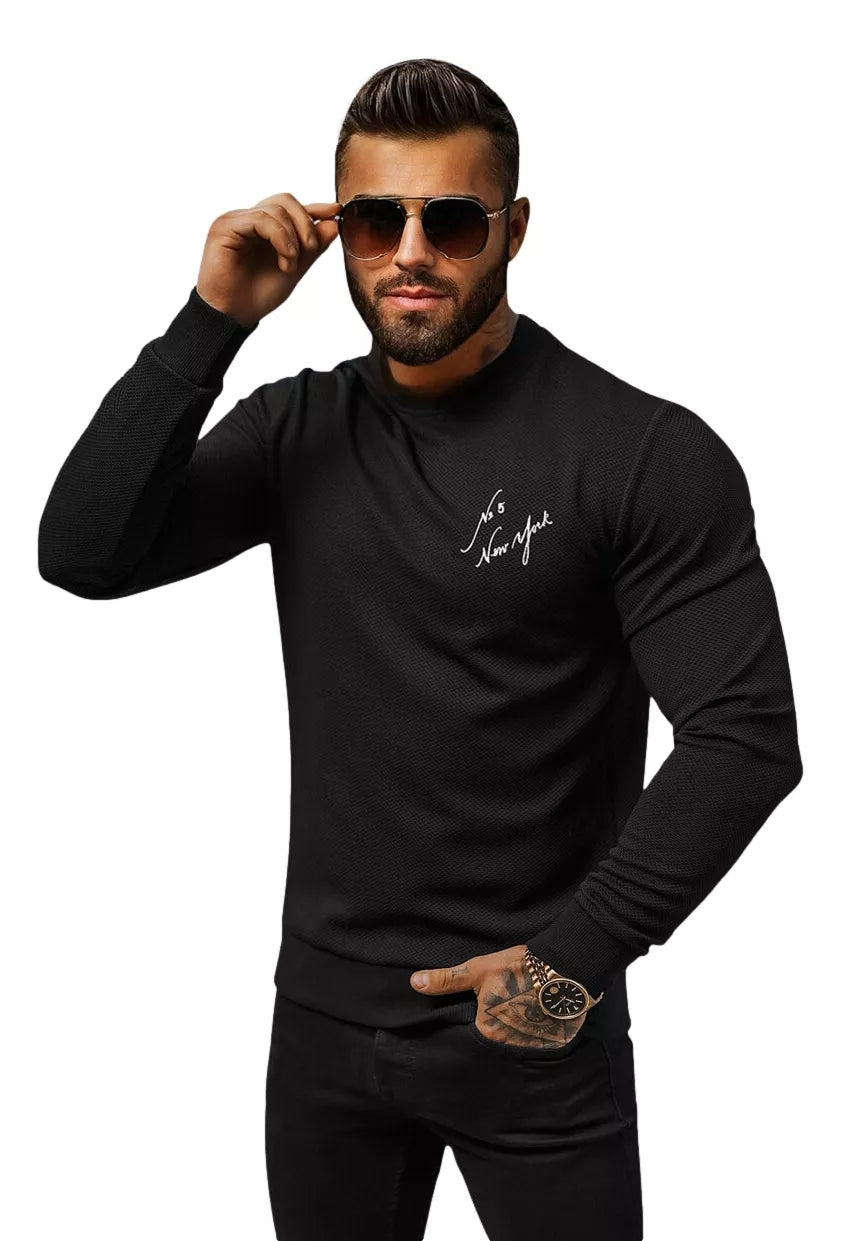 Men's black sweater New York