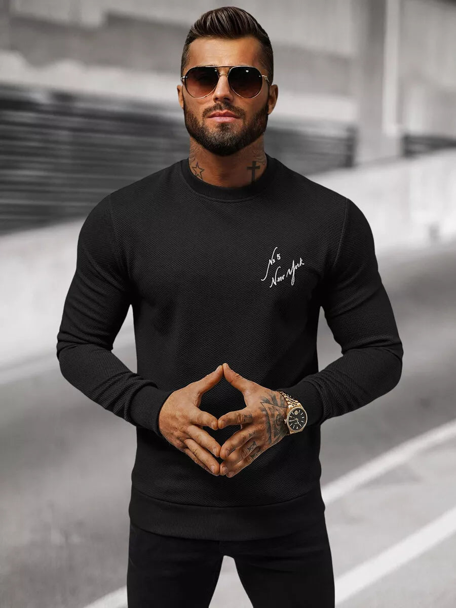 Men's black sweater New York