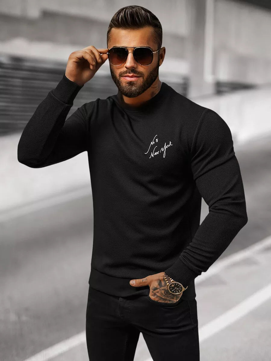 Men's black sweater New York