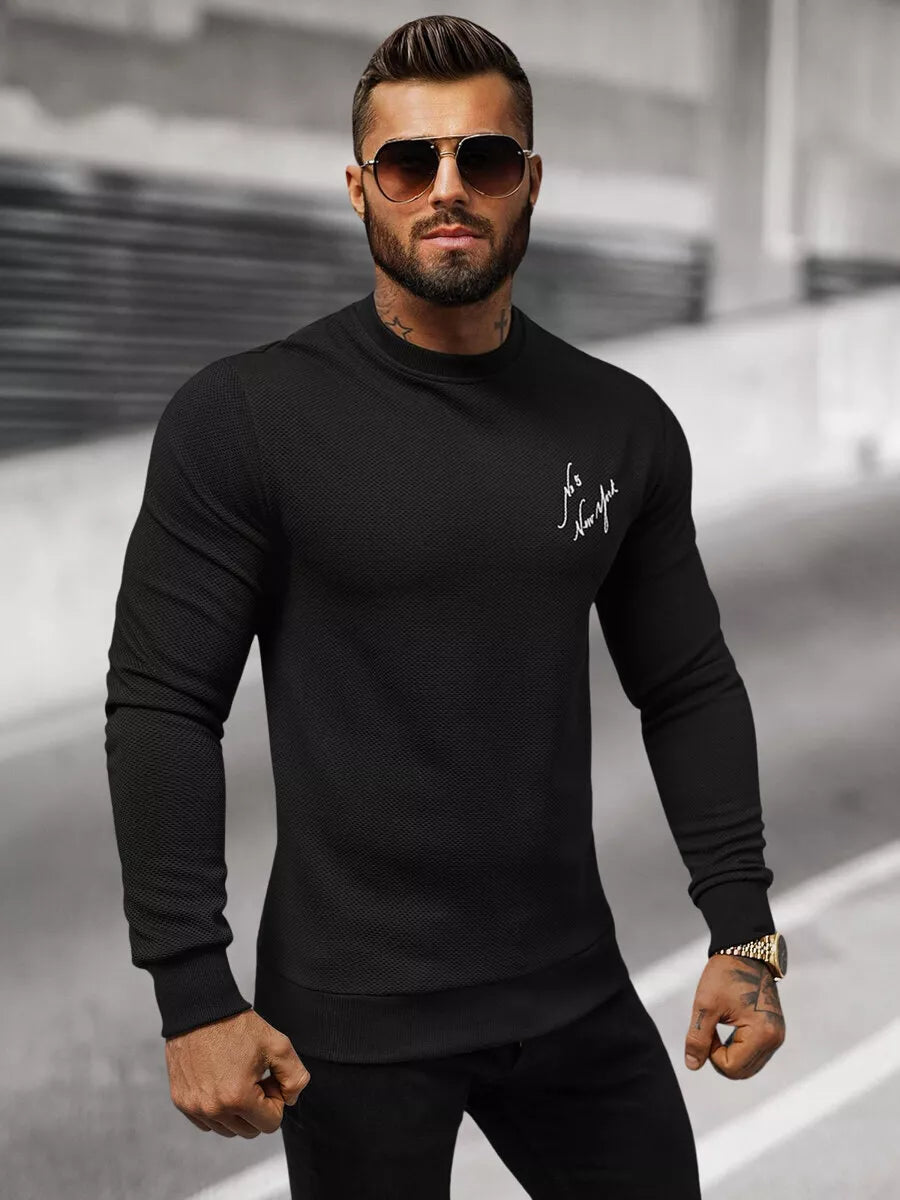 Men's black sweater New York